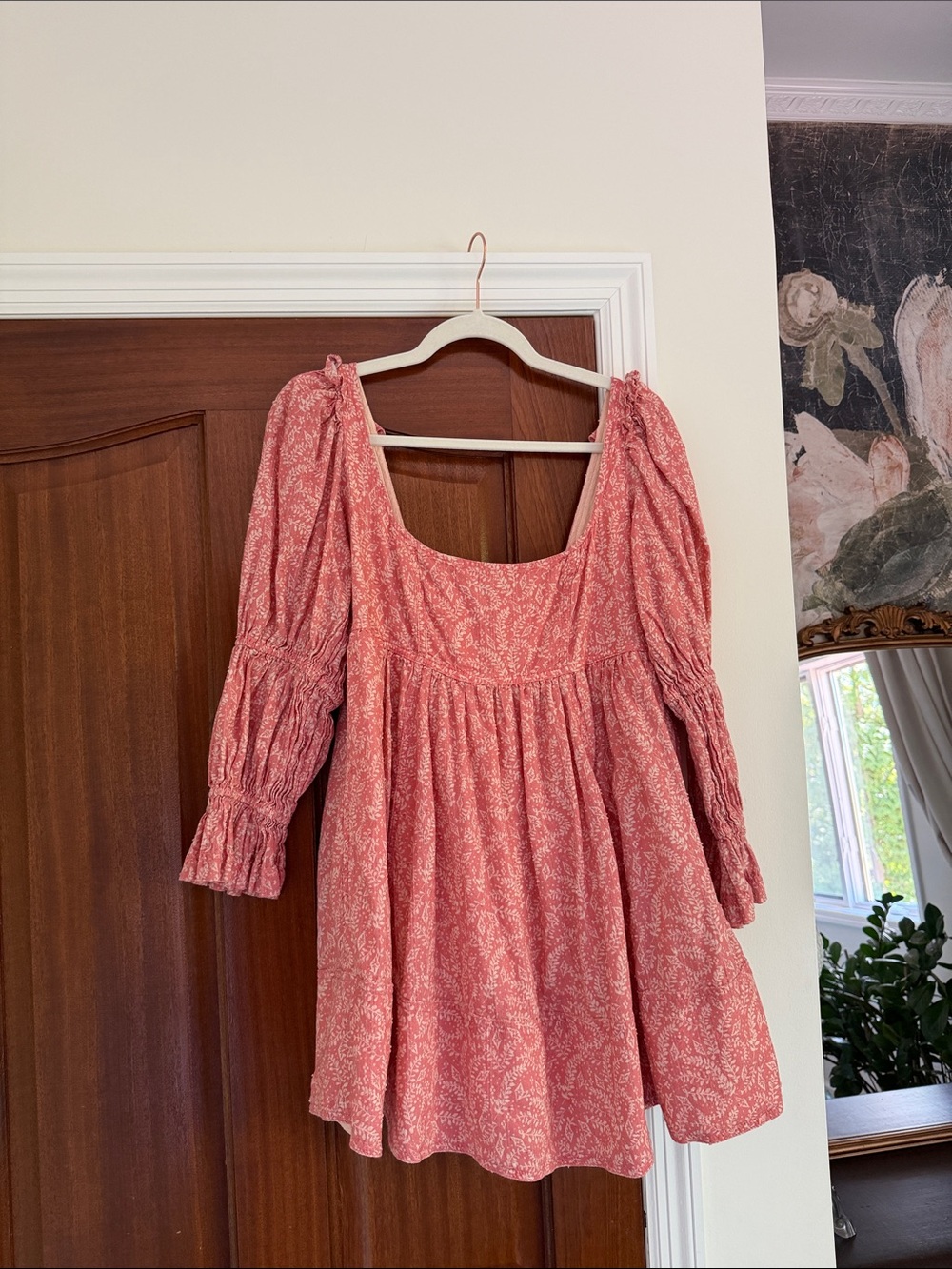 Anthropologie Pilot Rose-Pink Mini Dress